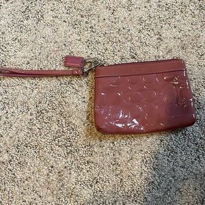 Coach purple wristlet